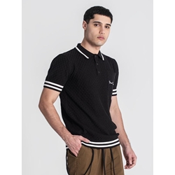 Polo Black Identity Knit Gianni Kavanagh GKM007131 - Imagen 1