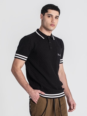 Polo Black Identity Knit Gianni Kavanagh GKM007131 - Imagen 1