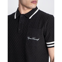 Polo Black Identity Knit Gianni Kavanagh GKM007131 - Imagen 2