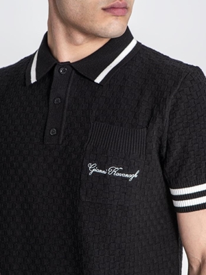 Polo Black Identity Knit Gianni Kavanagh GKM007131 - Imagen 2