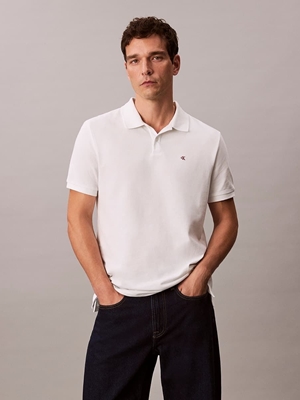 Polo CALVIN KLEIN JEANS LV040EM269 YAF SS Monogram Pique bright white - Imagen 1