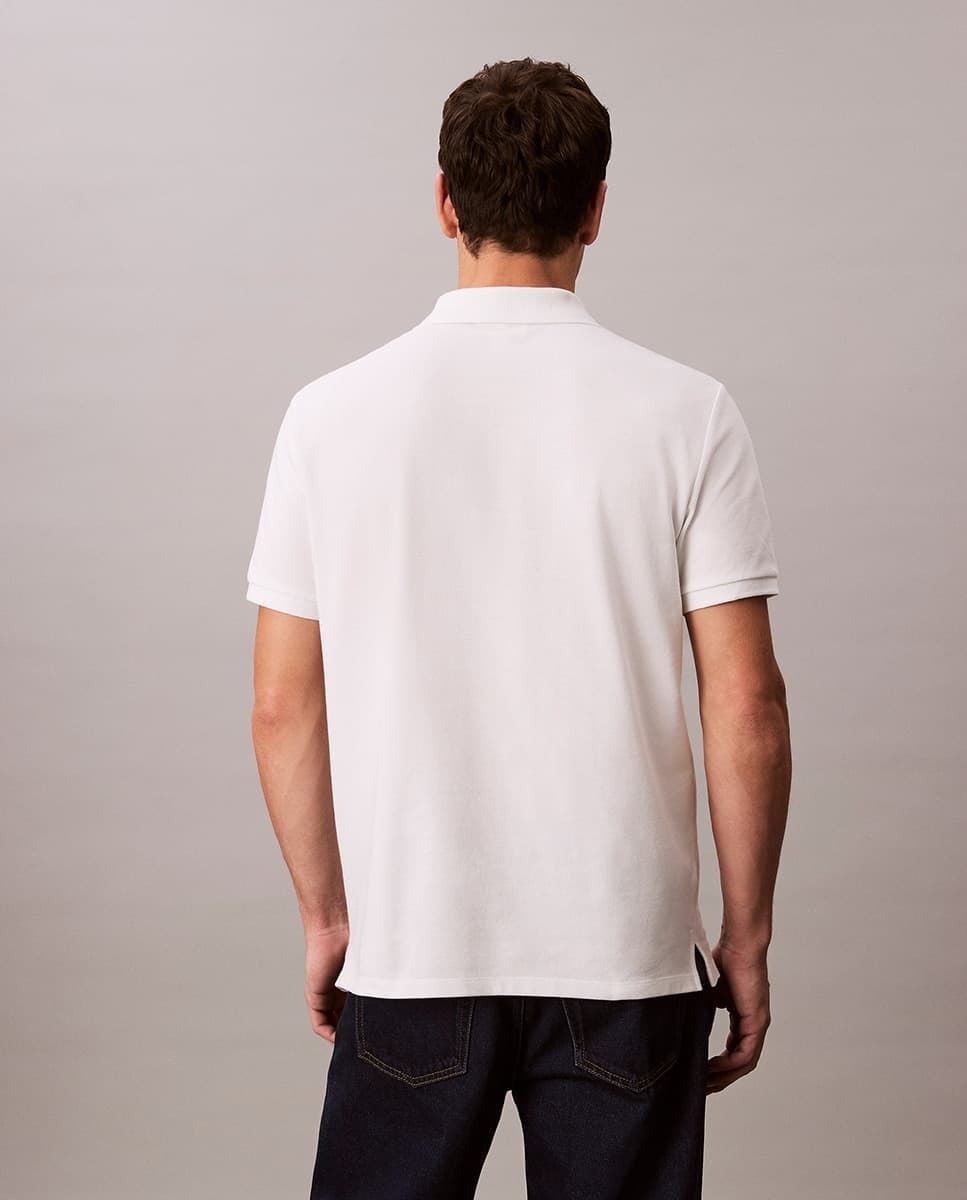 Polo CALVIN KLEIN JEANS LV040EM269 YAF SS Monogram Pique bright white - Imagen 2