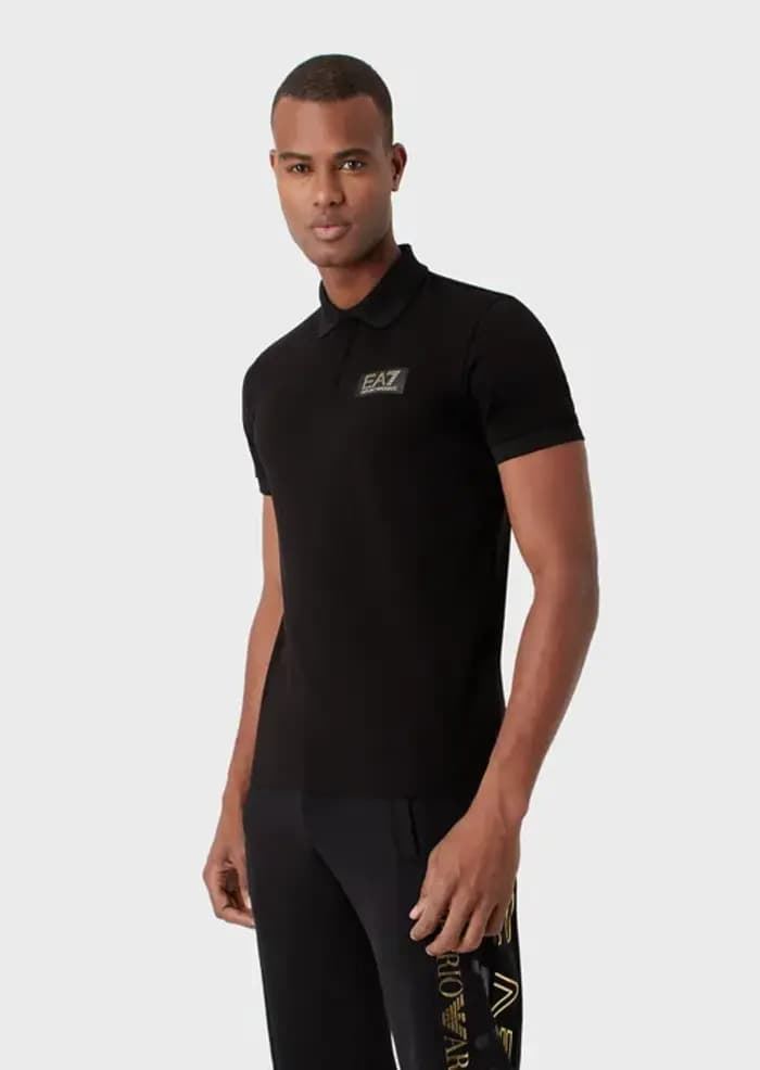 Polo EA7 Emporio Armani 3RPF01 PJ5AZ 1200 NEGRO - Imagen 1