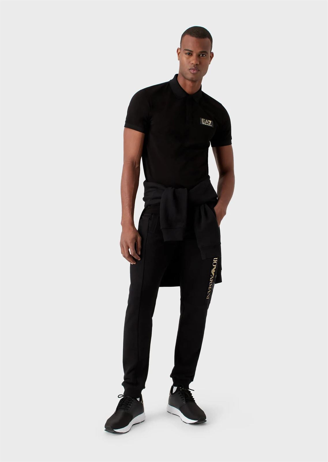 Polo EA7 Emporio Armani  3RPF01 PJ5AZ 1200 NEGRO - Imagen 3