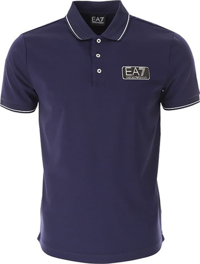 Polo EA7 Emporio Armani 6RPF02 PJNUZ 1554 navy blue - Imagen 1