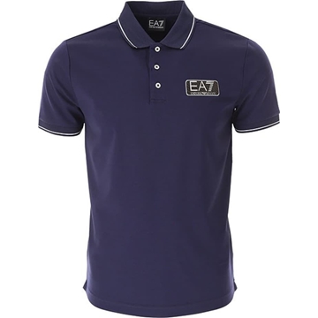 Polo EA7 Emporio Armani 6RPF02 PJNUZ 1554 navy blue - Imagen 1