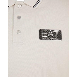 Polo EA7 Emporio Armani 6RPF05 PJ04Z 1716 silver cloud - Imagen 2