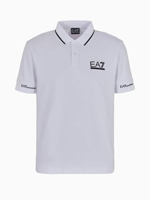 Polo Emporio Armani EA7 3DPF19 PJ04Z 1100 white - Imagen 1