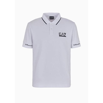 Polo Emporio Armani EA7 3DPF19 PJ04Z 1100 white - Imagen 1