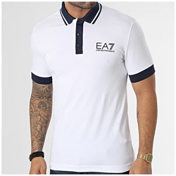 Polo Emporio Armani EA7 3RPF20 PJ03Z 1100 white - Imagen 1
