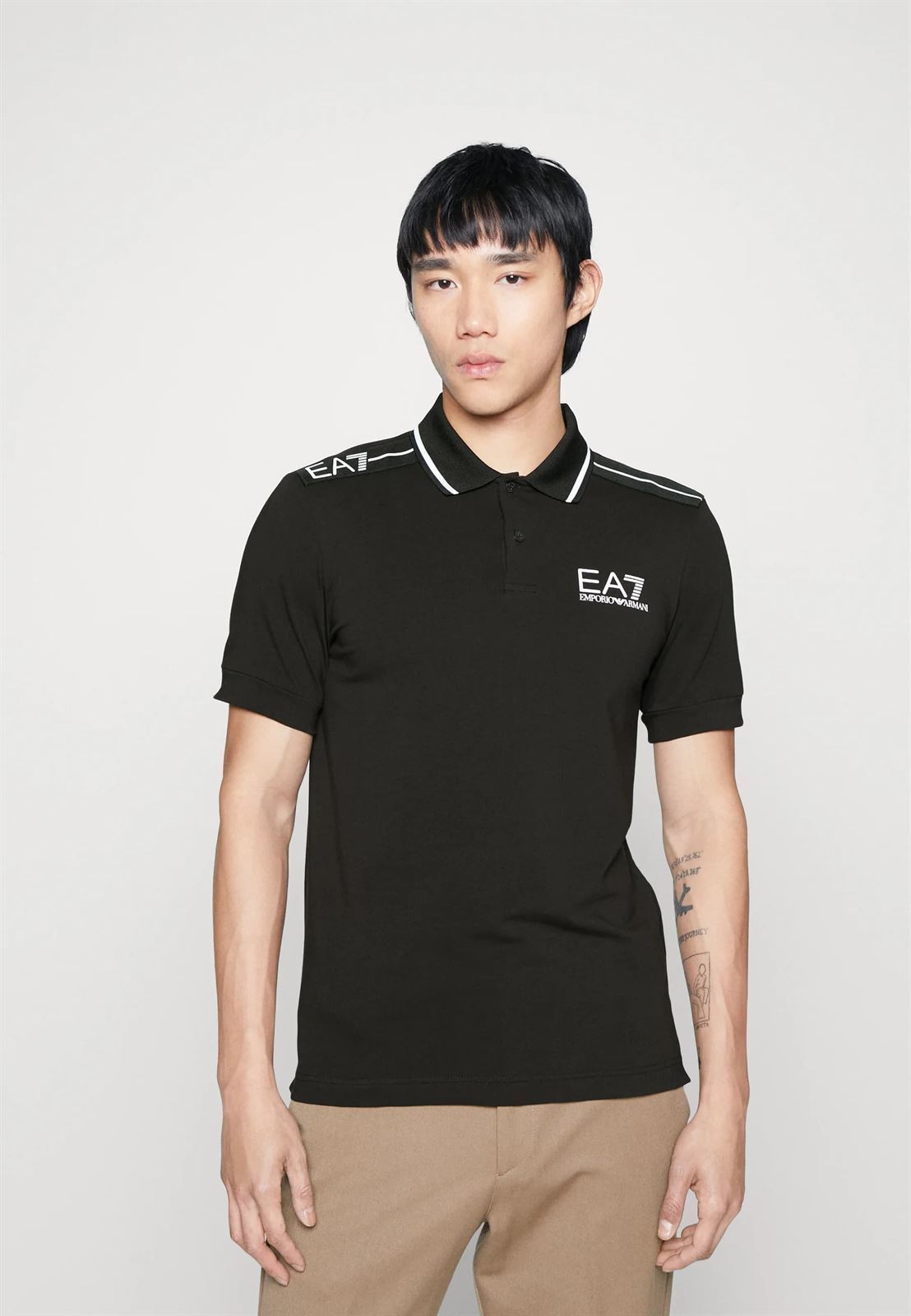 Polo Emporio Armani EA7 3RPF20 PJ03Z 1200 black - Imagen 1