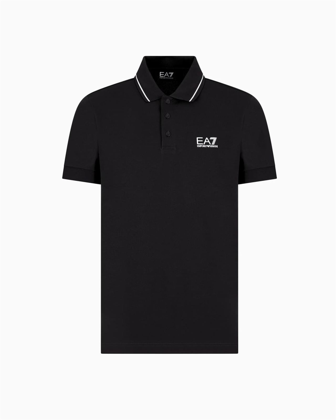 Polo Emporio Armani EA7 Black 8NPF16 PJVUZ 1200 - Imagen 1