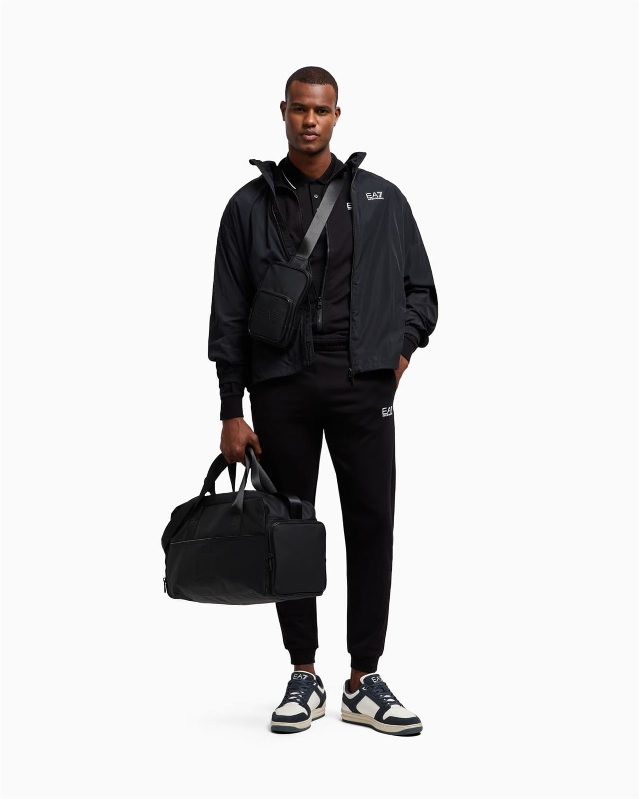 Polo Emporio Armani EA7 Black 8NPF16 PJVUZ 1200 - Imagen 2