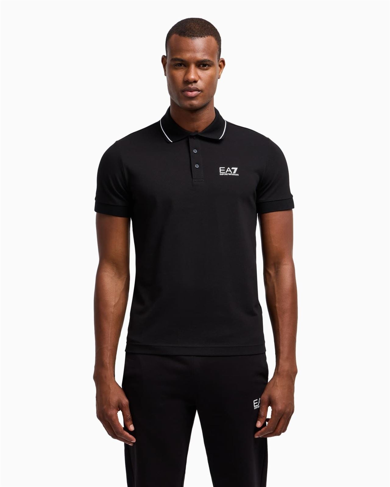 Polo Emporio Armani EA7 Black 8NPF16 PJVUZ 1200 - Imagen 4