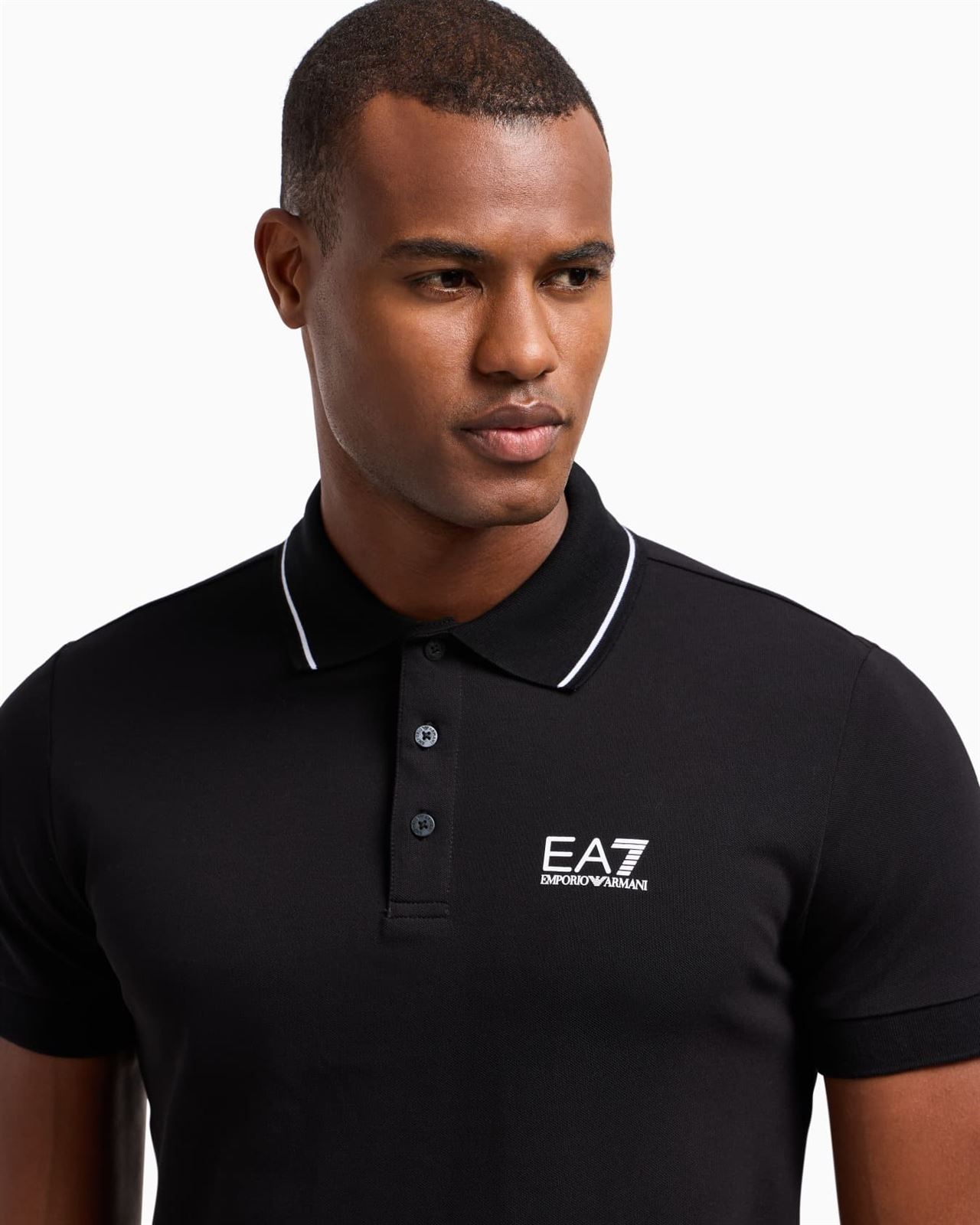 Polo Emporio Armani EA7 Black 8NPF16 PJVUZ 1200 - Imagen 5