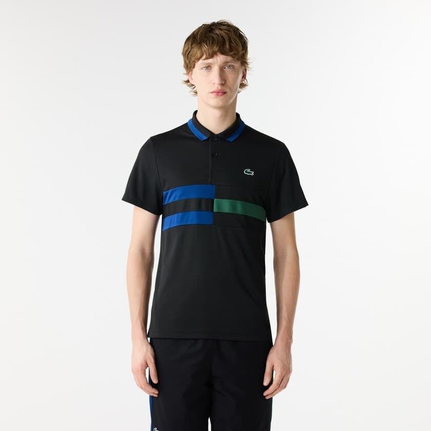 Polo Lacoste DH8335 00 ISM noir/sphere-vert - Imagen 1