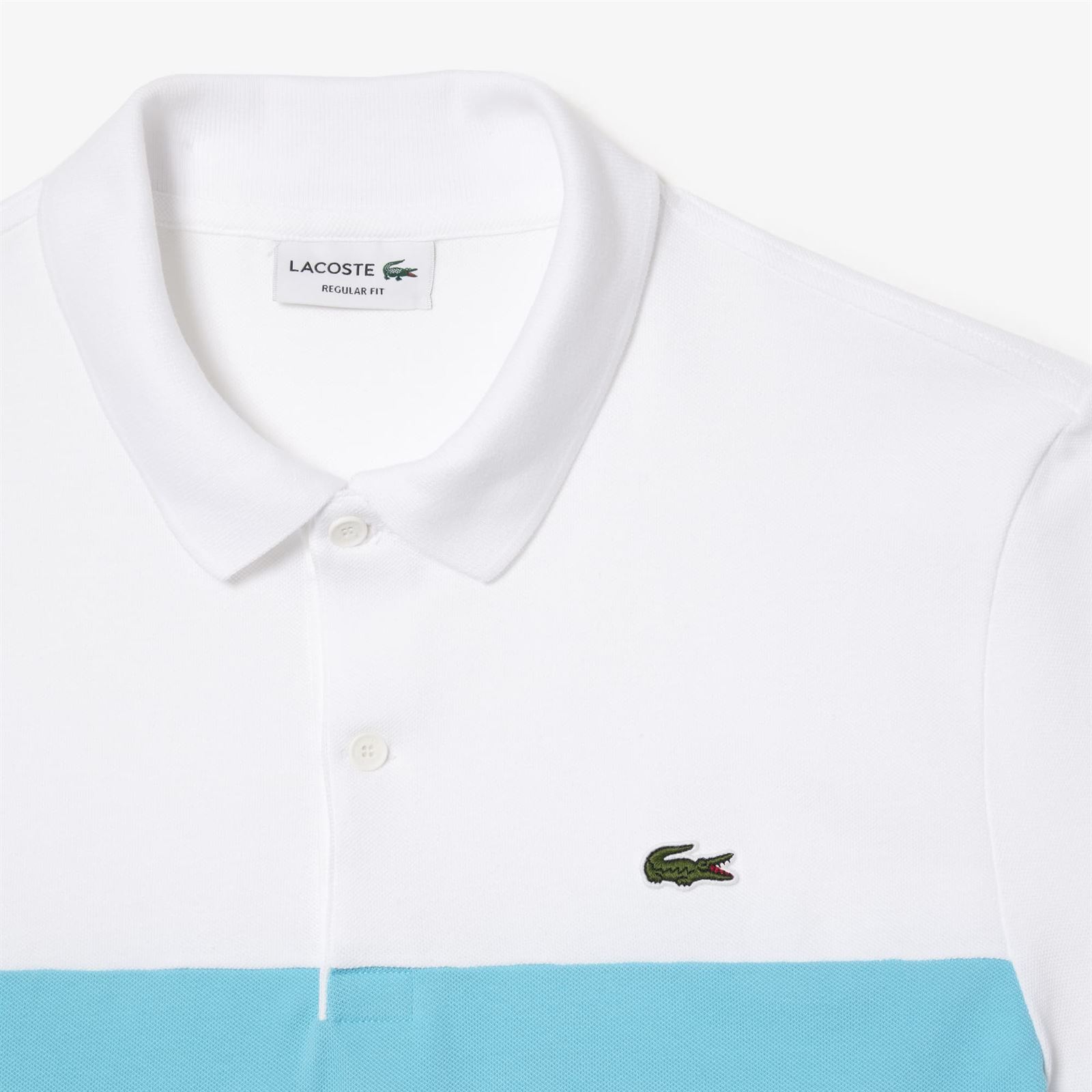 Polo Lacoste PH1470 00 RI6 blanc/anse - Imagen 5