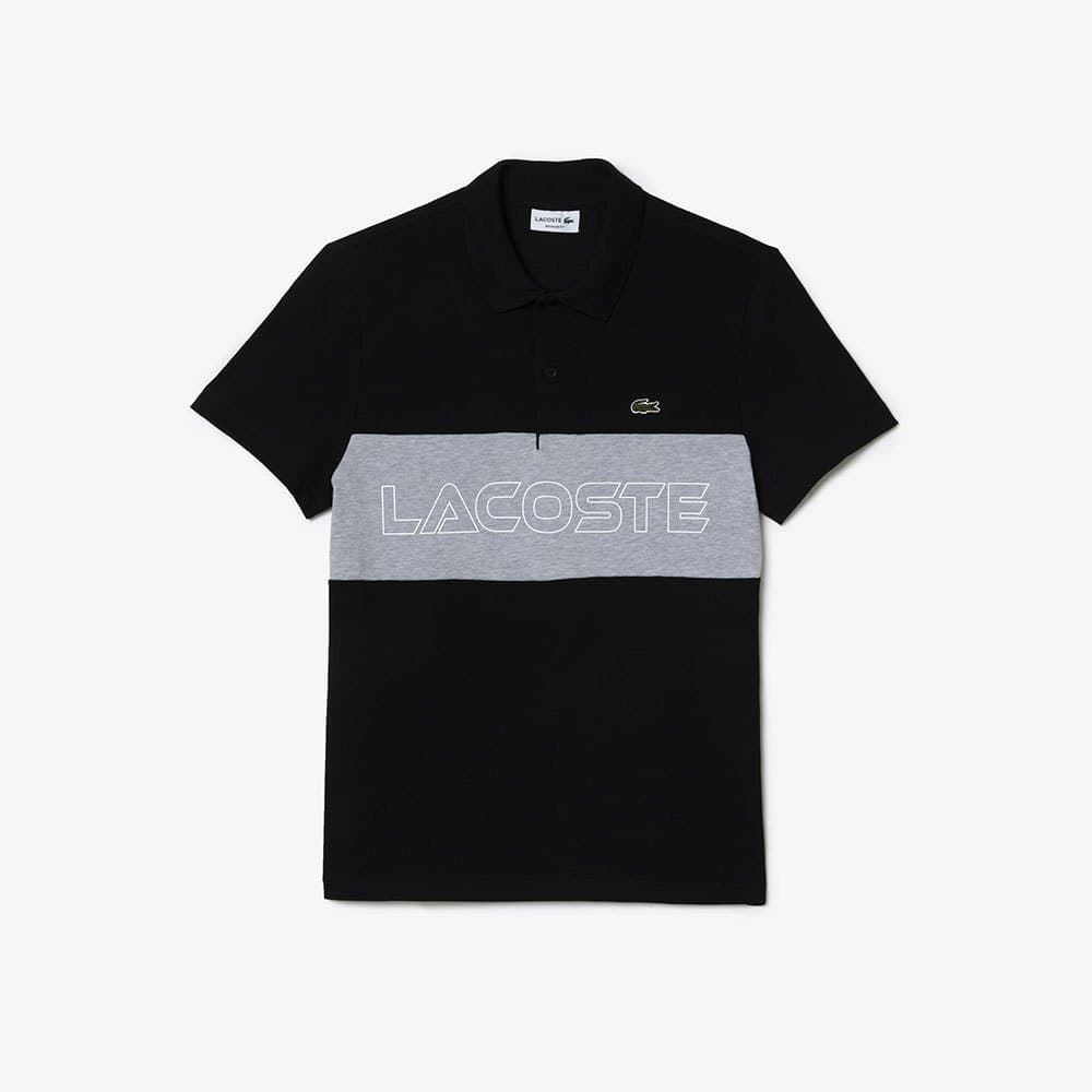 Polo Lacoste PH1470 00 SNP noir/argent chine - Imagen 1