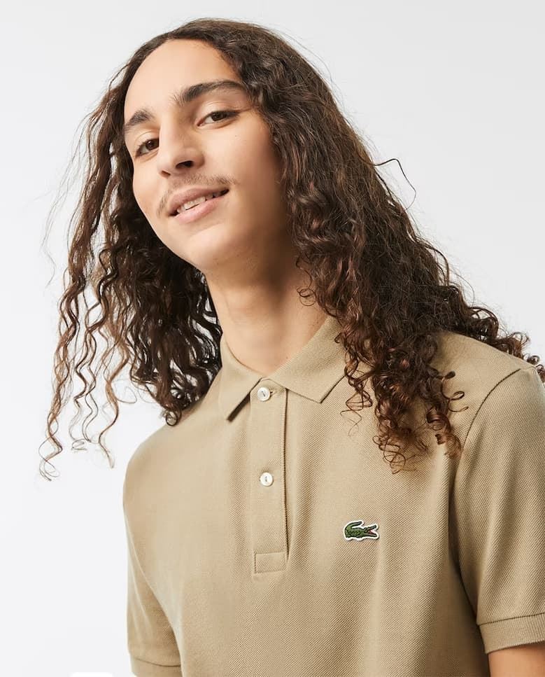 Polo Lacoste PH412 00 CB8 slim fit marrón - Imagen 2