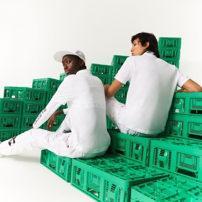 Polo Lacoste x Minecraft PH5026 00 001 blanco - Imagen 3