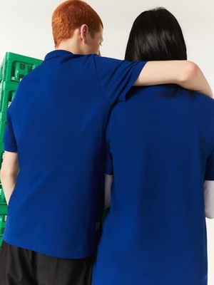 Polo Lacoste x Minecraft PH5026-00 BDM azul - Imagen 2