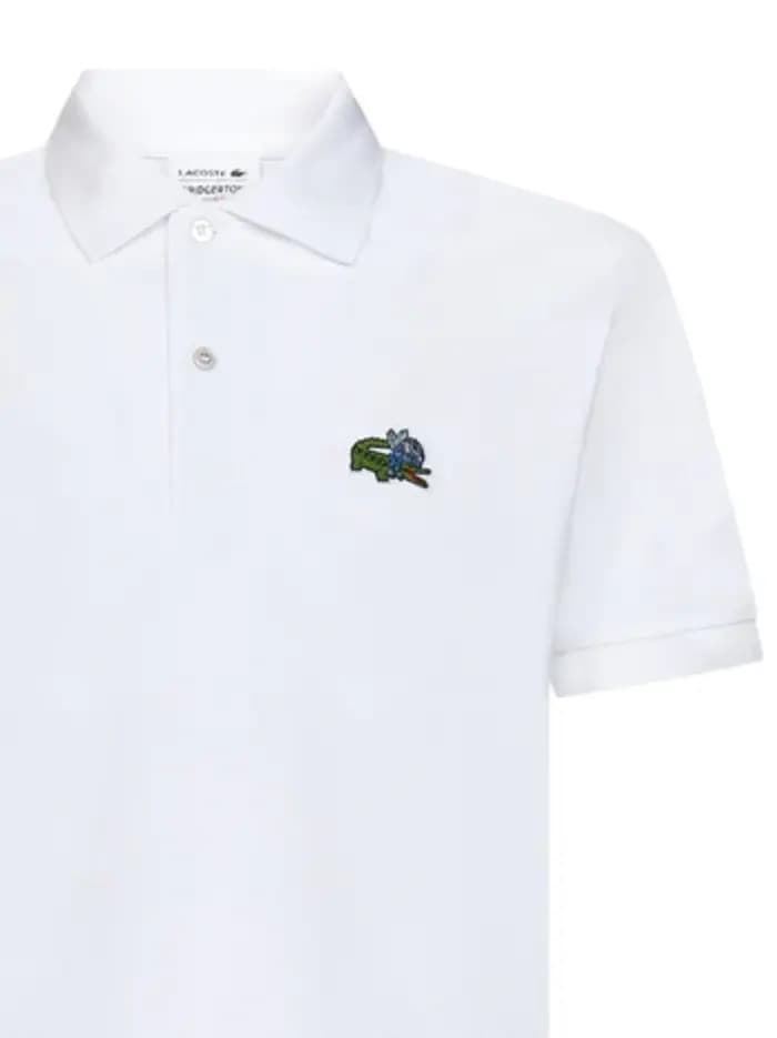 Polo Lacoste x Netflix PH7057 00 VIK blanc Bridgenton - Imagen 3