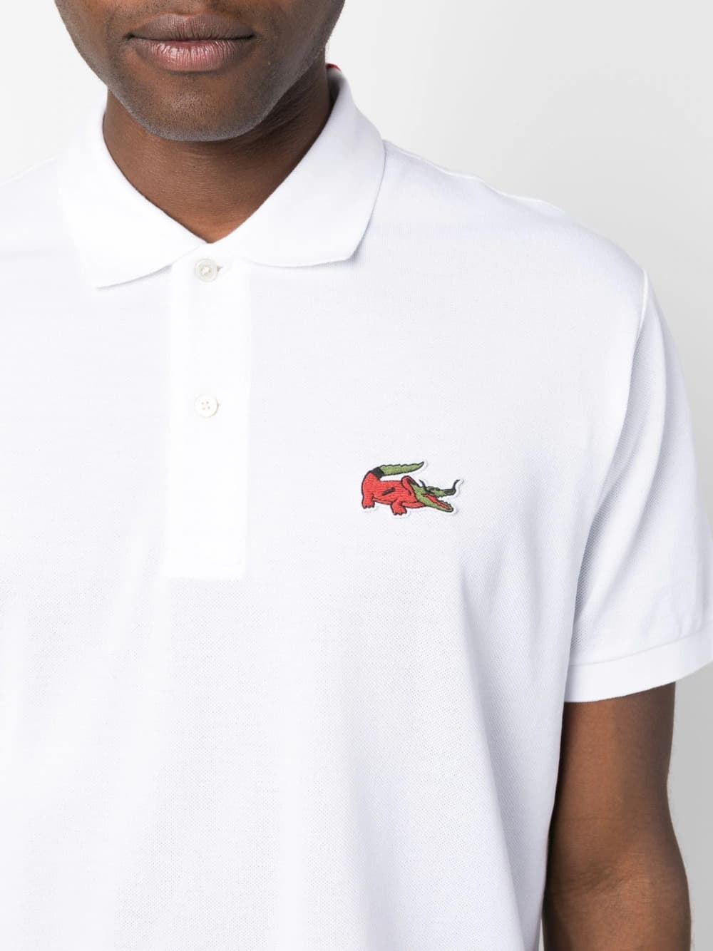 Polo Lacoste x Netflix PH7057 00 VIM blanc La casa de papel - Imagen 3