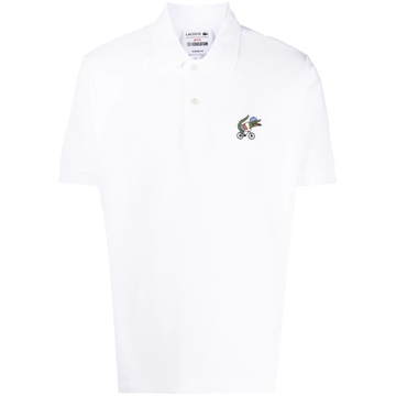 Polo Lacoste x Netflix PH7057 00 VIQ blanc Sex Education - Imagen 1