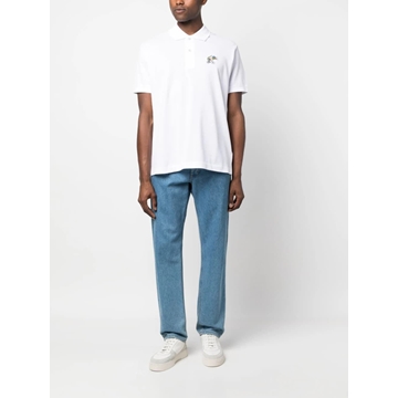 Polo Lacoste x Netflix PH7057 00 VIQ blanc Sex Education - Imagen 2