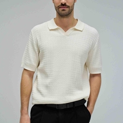 Polo punto SALSA 21011250 012 blanco - Imagen 1