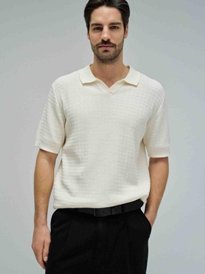 Polo punto SALSA 21011250 012 blanco - Imagen 1