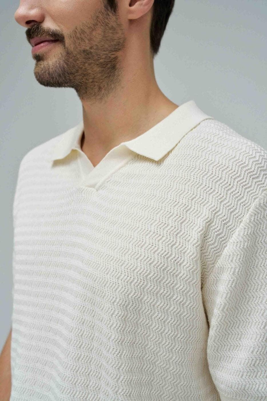 Polo punto SALSA 21011250 012 blanco - Imagen 2