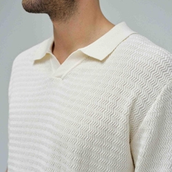 Polo punto SALSA 21011250 012 blanco - Imagen 2