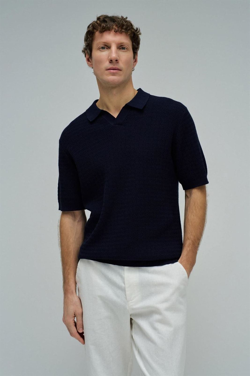 Polo punto SALSA 21011250 830 marino - Imagen 1