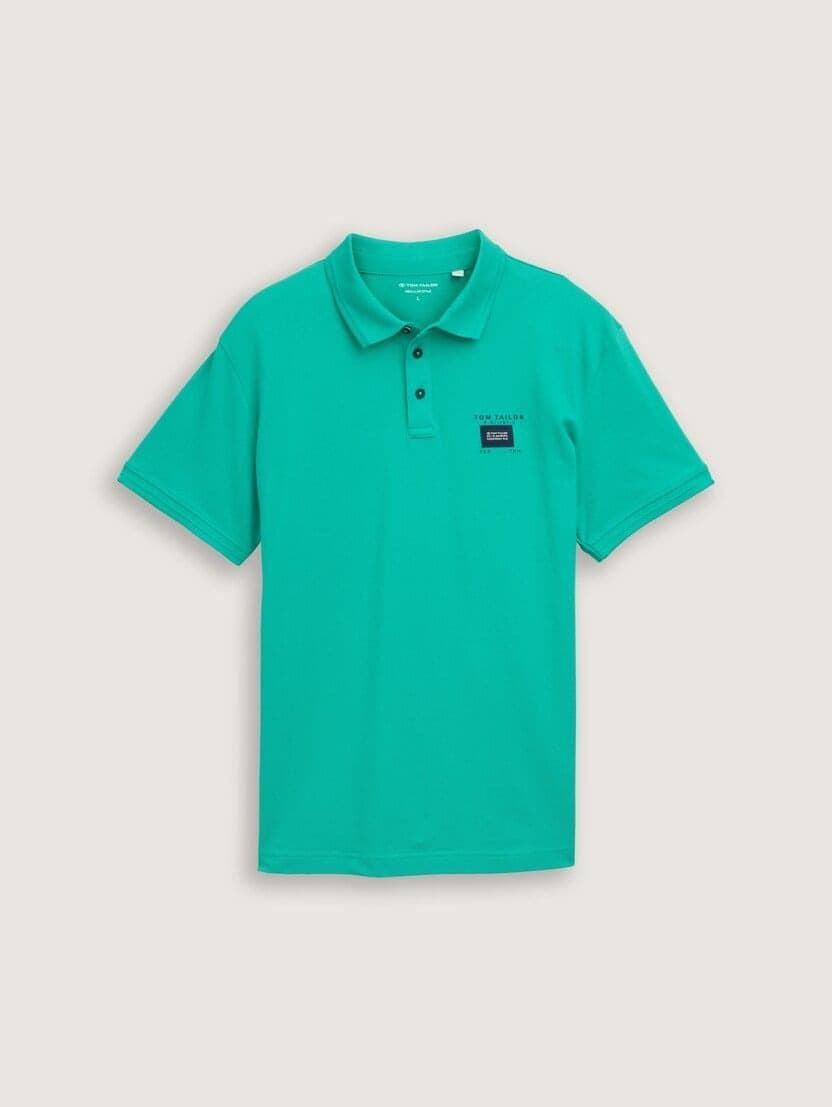 Polo TOM TAILOR 1046769 11137 peacock green - Imagen 4