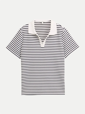 Polo TOM TAILOR 1050437 39768 Blue offwhite stripe structure - Imagen 1