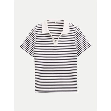 Polo TOM TAILOR 1050437 39768 Blue offwhite stripe structure - Imagen 1