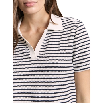 Polo TOM TAILOR 1050437 39768 Blue offwhite stripe structure - Imagen 2