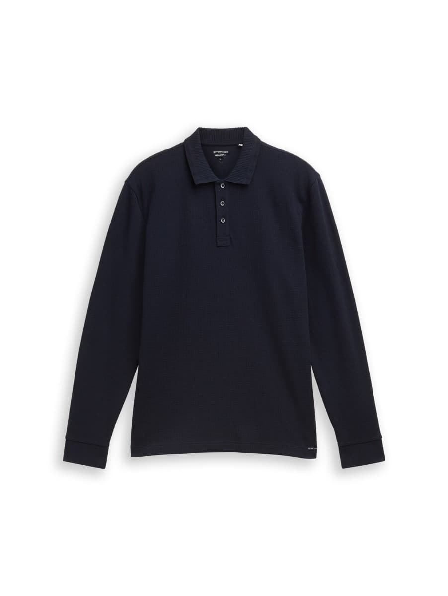 Polo Tom Tailor Structured Sky Captain Blue 1048600 10668 - Imagen 1