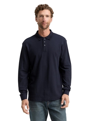 Polo Tom Tailor Structured Sky Captain Blue 1048600 10668 - Imagen 2