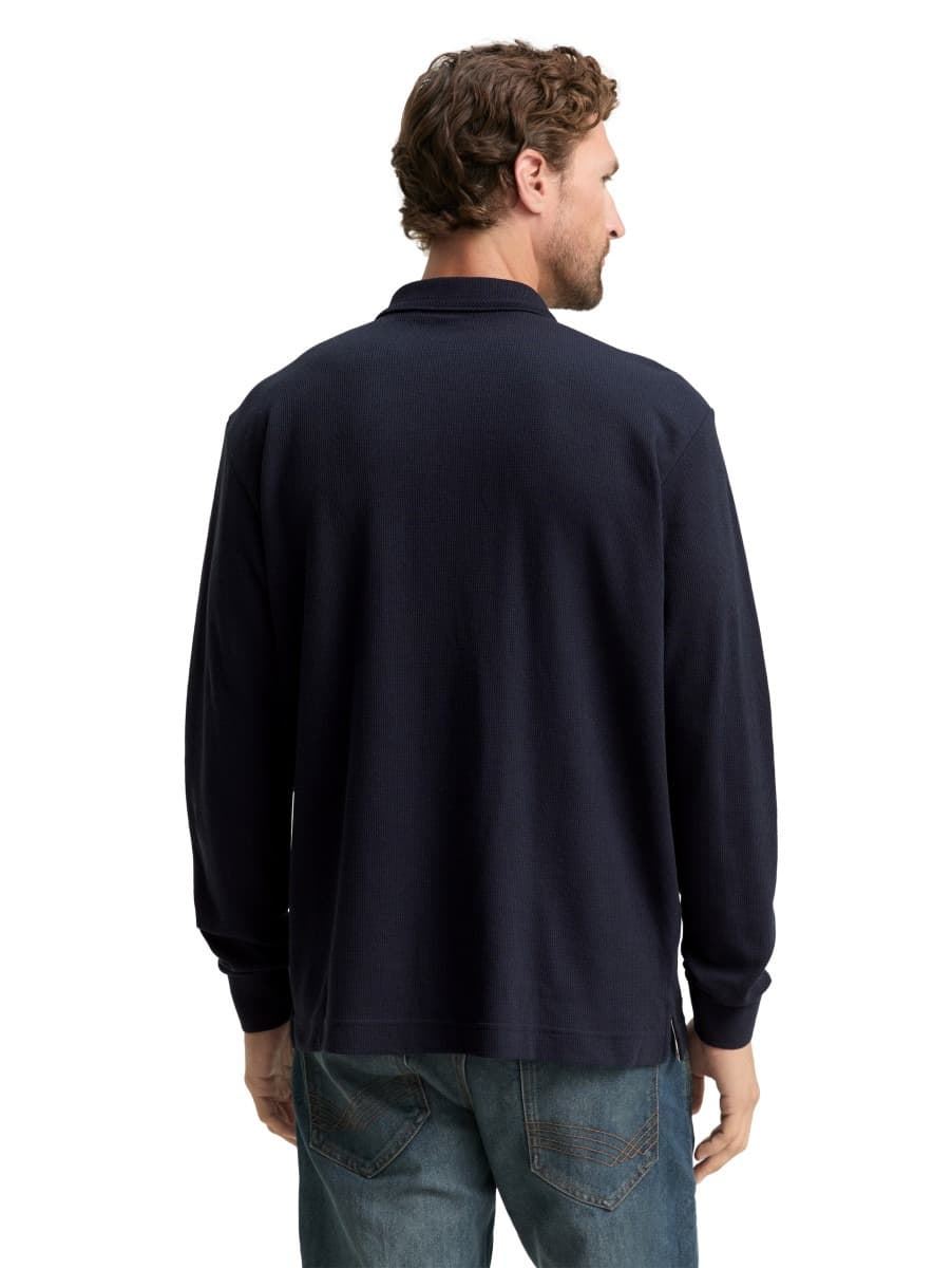 Polo Tom Tailor Structured Sky Captain Blue 1048600 10668 - Imagen 4