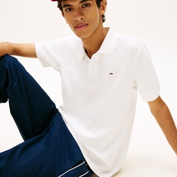 Polo Tommy Hilfiger Ecru DM0DM22711 YBL - Imagen 2