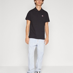 Polo Tommy Jeans DM0DM18314 BDS black - Imagen 2