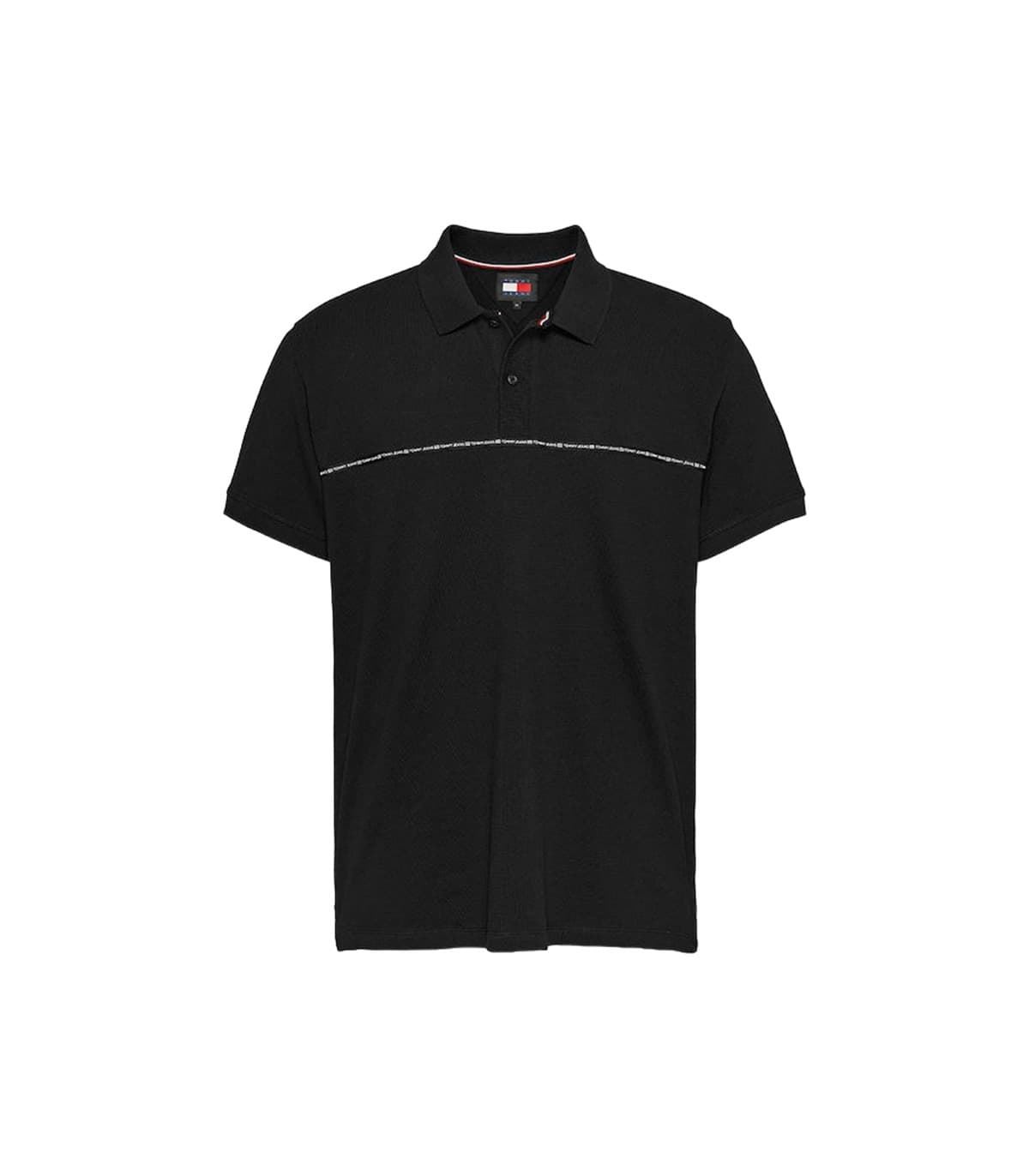 Polo Tommy Jeans DM0DM18926 BDS black - Imagen 1