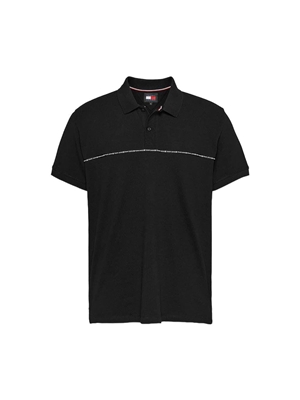 Polo Tommy Jeans DM0DM18926 BDS black - Imagen 1