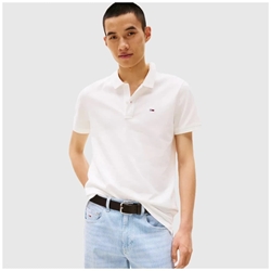 Polo Tommy Jeans DM0DM20676 YBL WHITE - Imagen 1