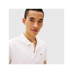 Polo Tommy Jeans DM0DM20676 YBL WHITE - Imagen 2