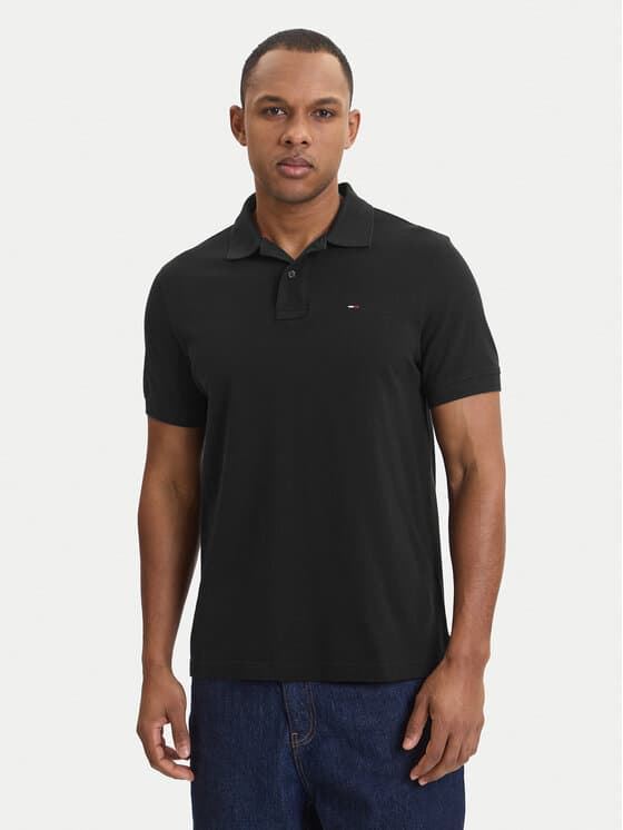 Polo Tommy Jeans DM0DM22711 BDS Black - Imagen 1