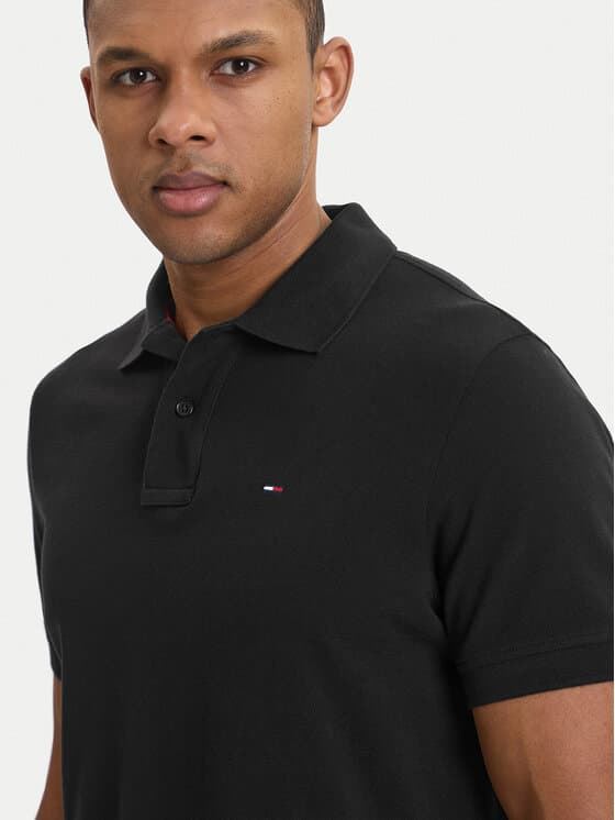 Polo Tommy Jeans DM0DM22711 BDS Black - Imagen 3