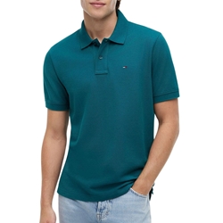 Polo Tommy Jeans DM0DM22711 L8J Polar Teal - Imagen 1